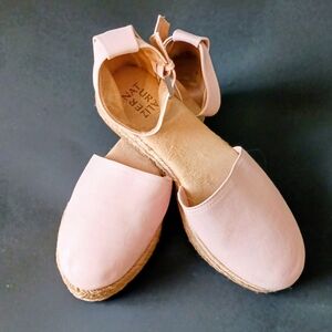 Naturalizer Pink Espadrille Wedge Sandals